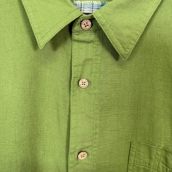 Royal Robbins XXL Green Short Sleeve Button Down Shirt Desert Pucker Cactus - Picture 4 of 11